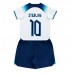 England Raheem Sterling #10 Hjemmedraktsett Barn VM 2022 Korte ermer (+ Korte bukser)